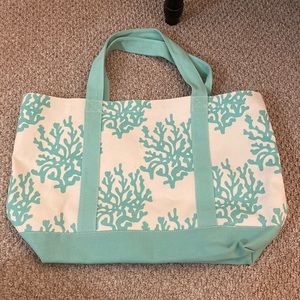 Coral beach bag